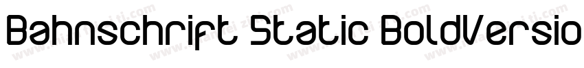 Bahnschrift Static BoldVersion字体转换